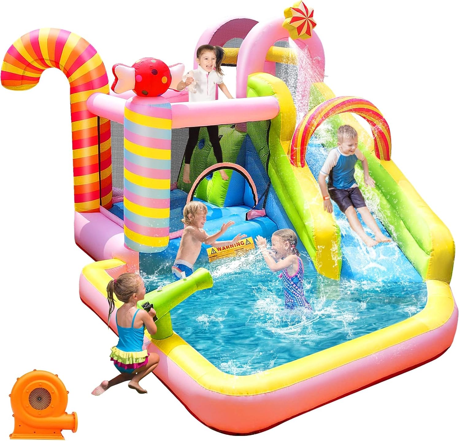 Water Slide Inflatable - Duży, dmuchany dom do zabawy z