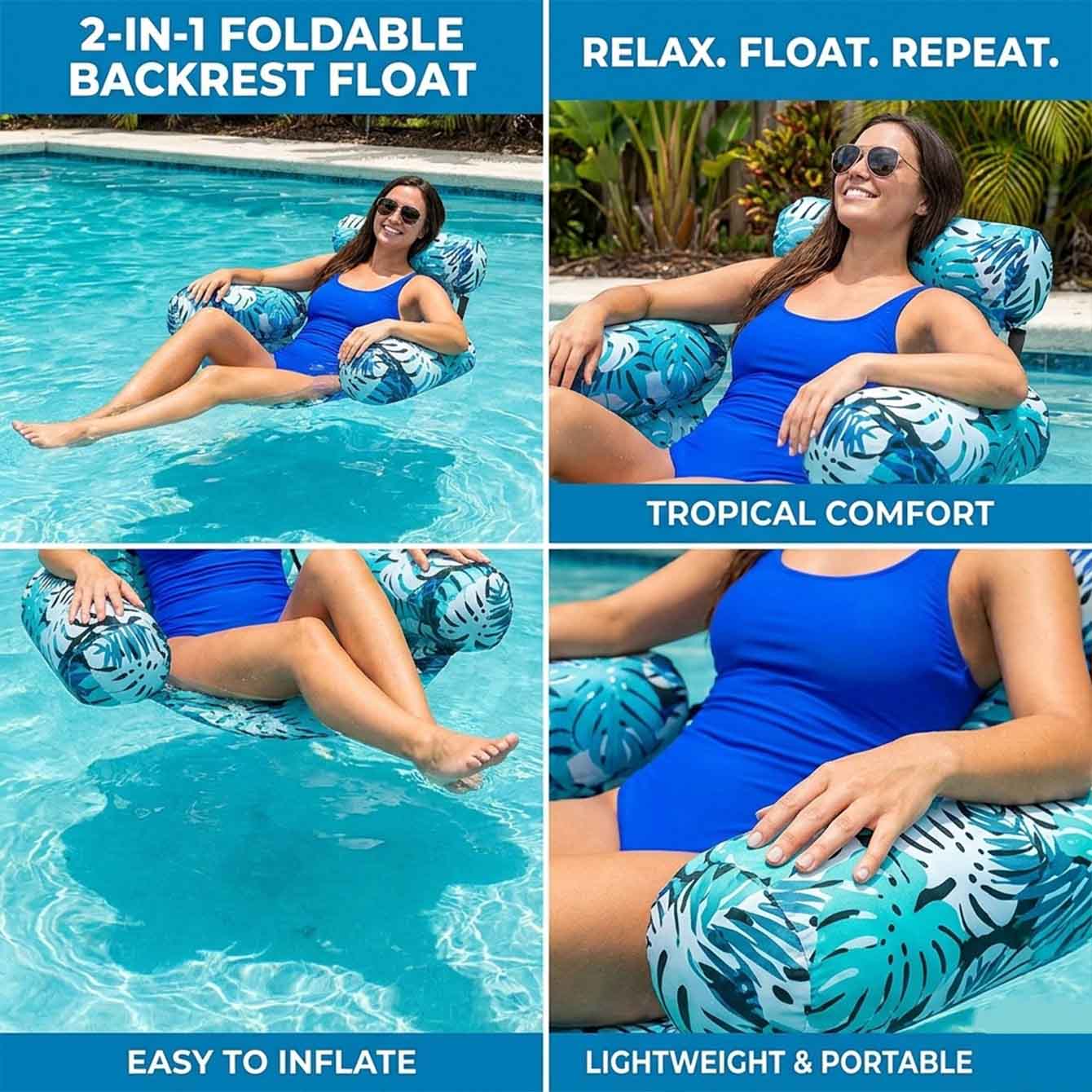 1 szt. Dmuchane leżaki do pływ – Pool Lounger Inflatable recenzja i cena