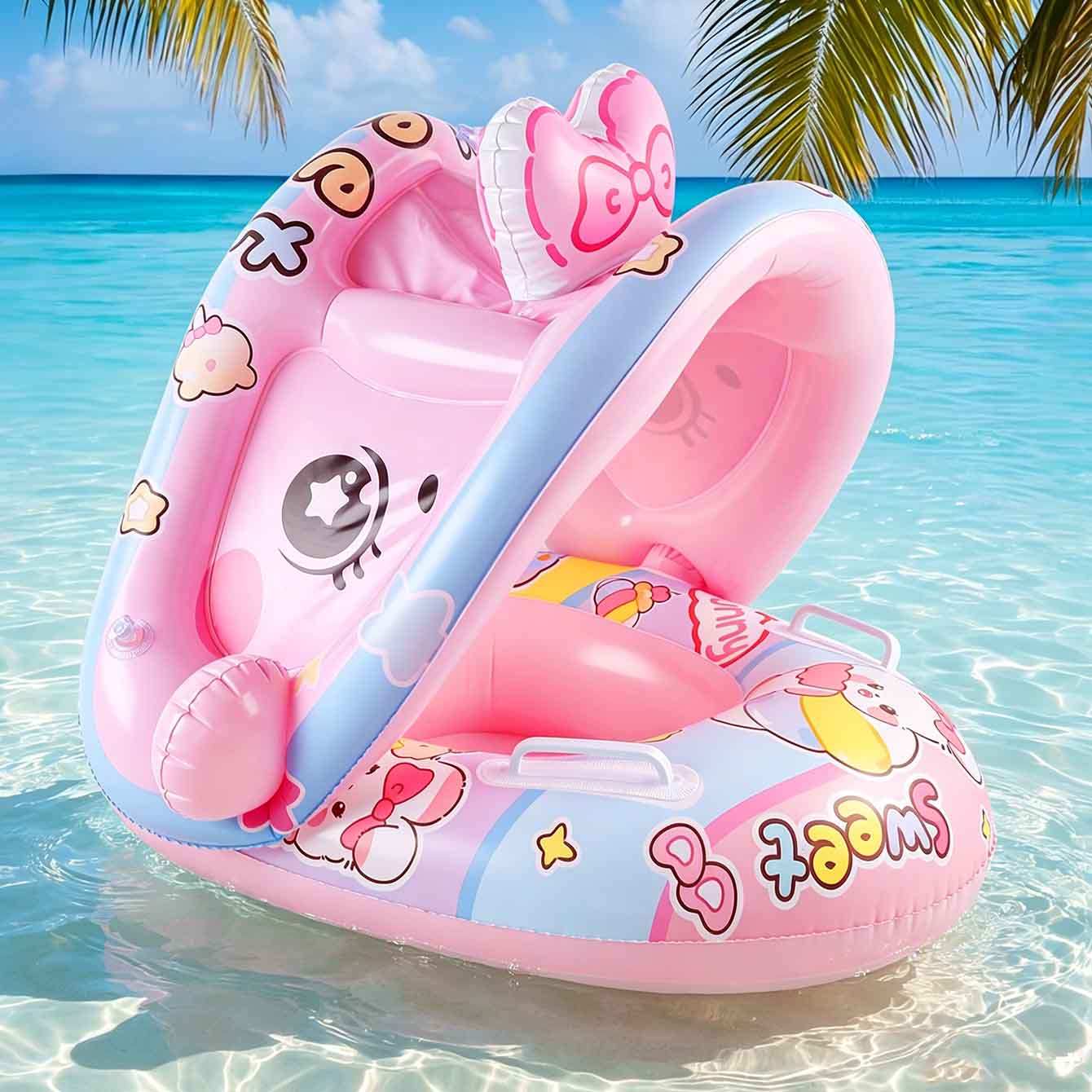 1 szt. Nadmuchiwane siedzisko  – Pool Float Ring Inflatable recenzja i cena