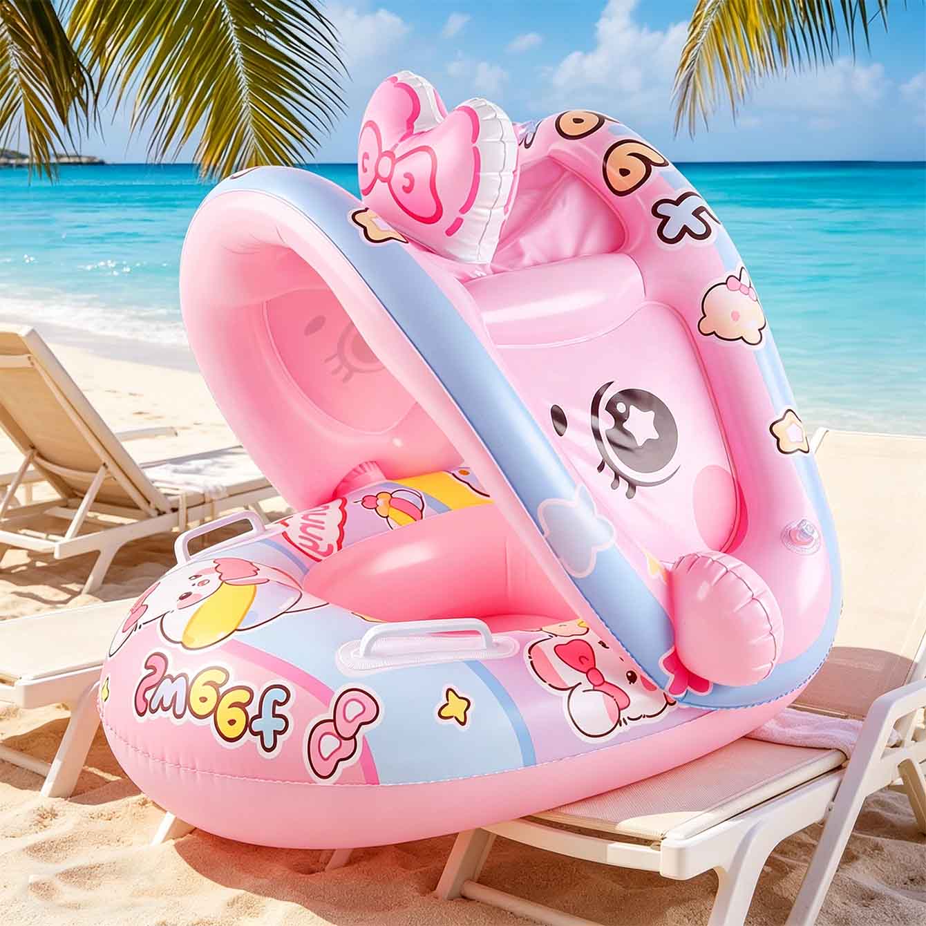 1 szt. Nadmuchiwane siedzisko  – Pool Float Ring Inflatable recenzja i cena
