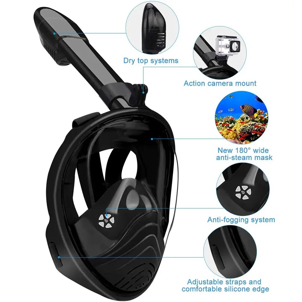 Podwodne nurkowanie z rurką pe – Snorkel Mask Full Face recenzja i cena
