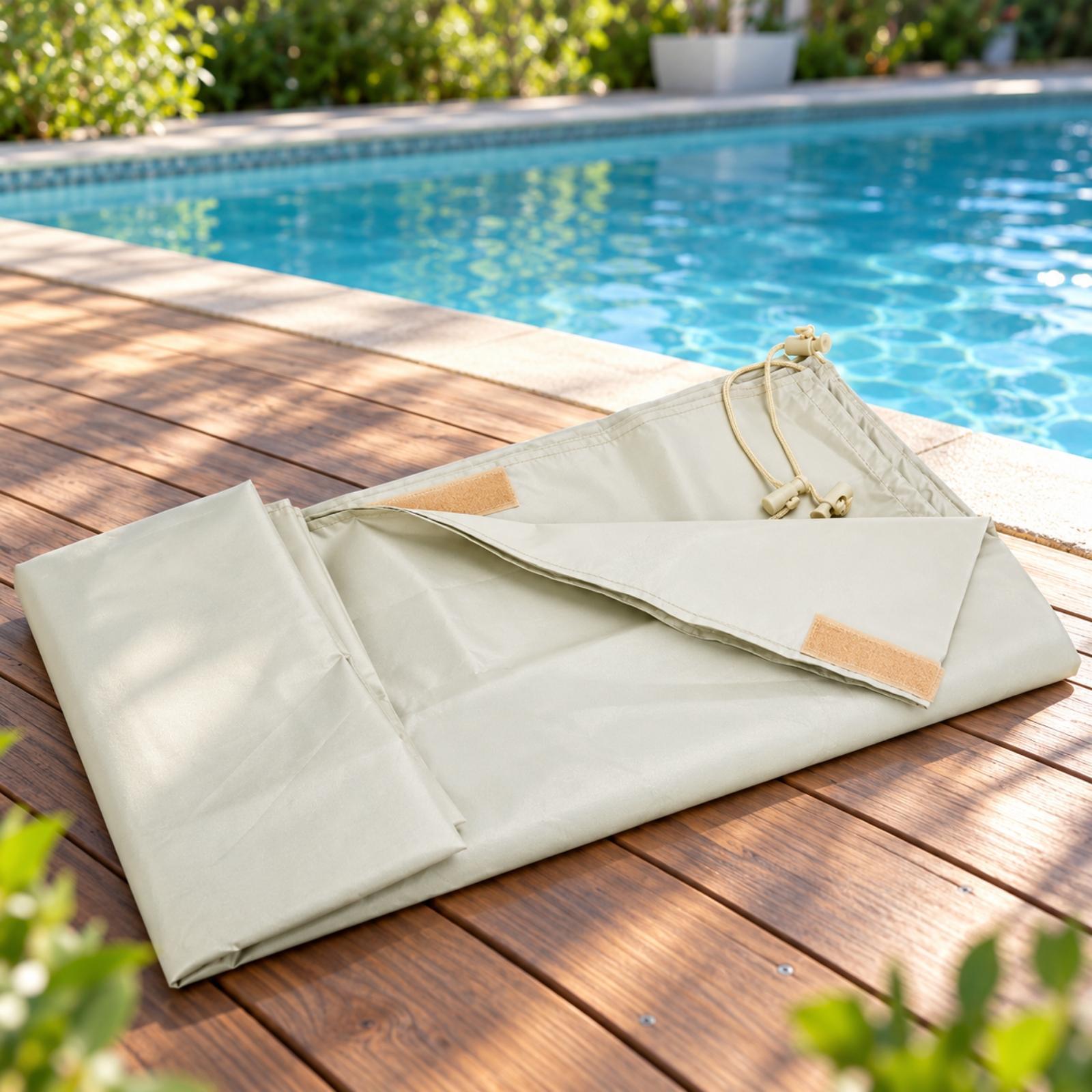 Prostokątna osłona do basenu,  – Pool Cover Waterproof recenzja i cena
