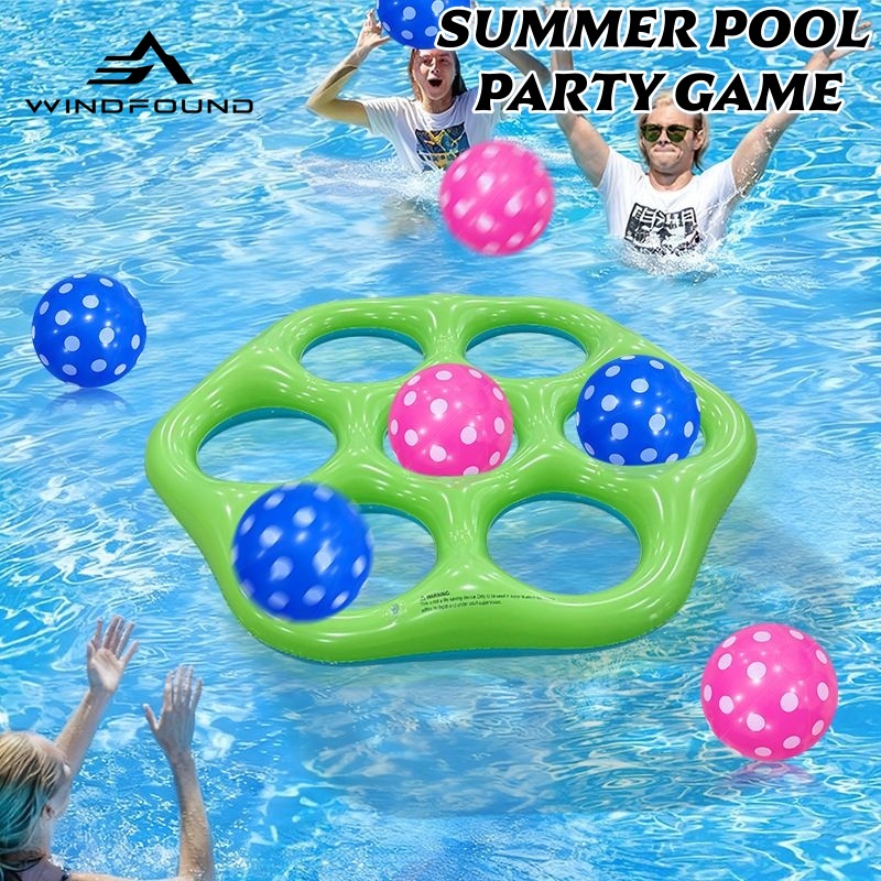 Nadmuchiwana sześciokątna gra  – Pool Float Ring Inflatable recenzja i cena
