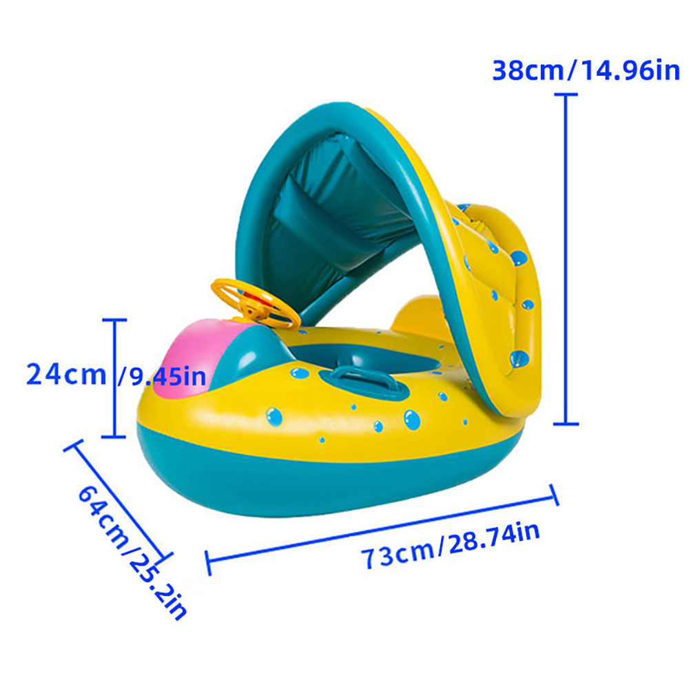 1 SZT. Żółta Dmuchana Mata do  – Pool Float Ring Inflatable recenzja i cena