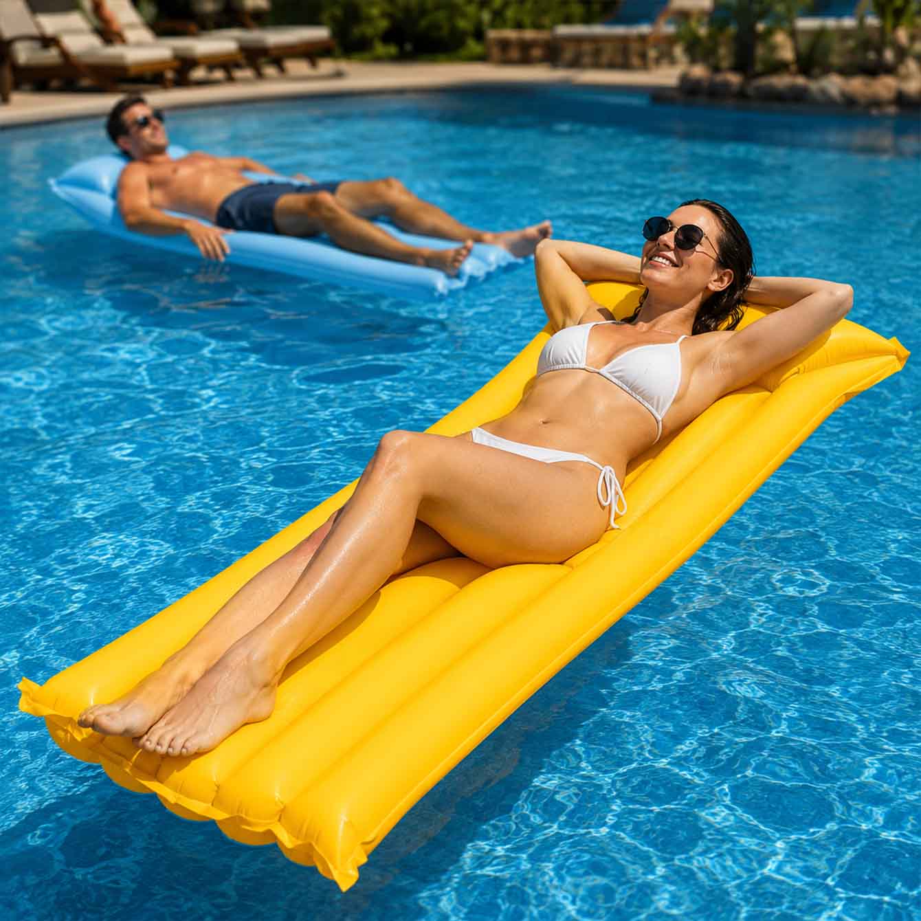 1 szt. Materac dmuchany do pły – Pool Lounger Inflatable recenzja i cena