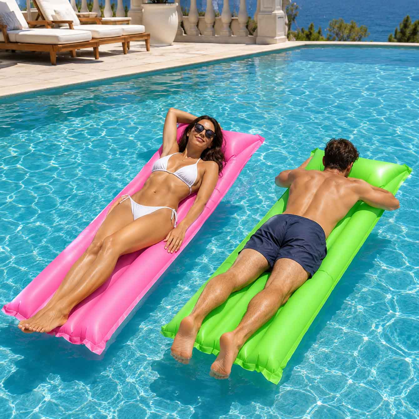 1 szt. Materac dmuchany do pły – Pool Lounger Inflatable recenzja i cena